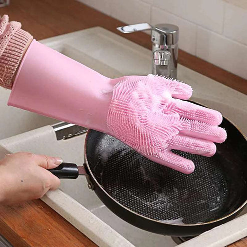 Silicon Magic Reusable Dishwashing Gloves
